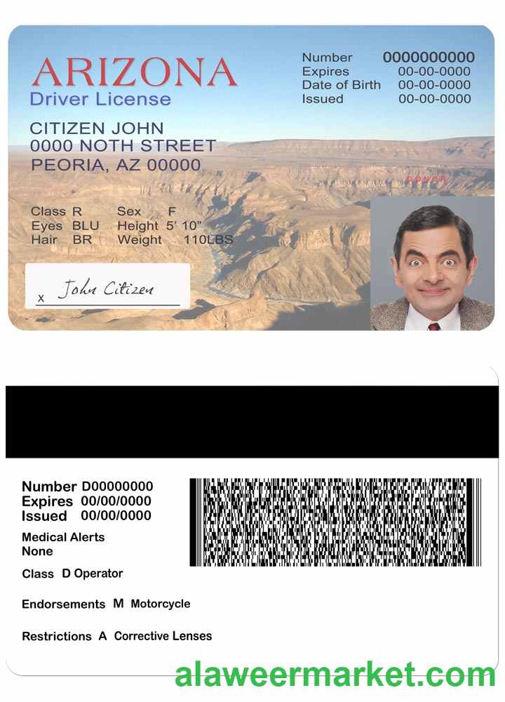 USA Arizona driving license version 2